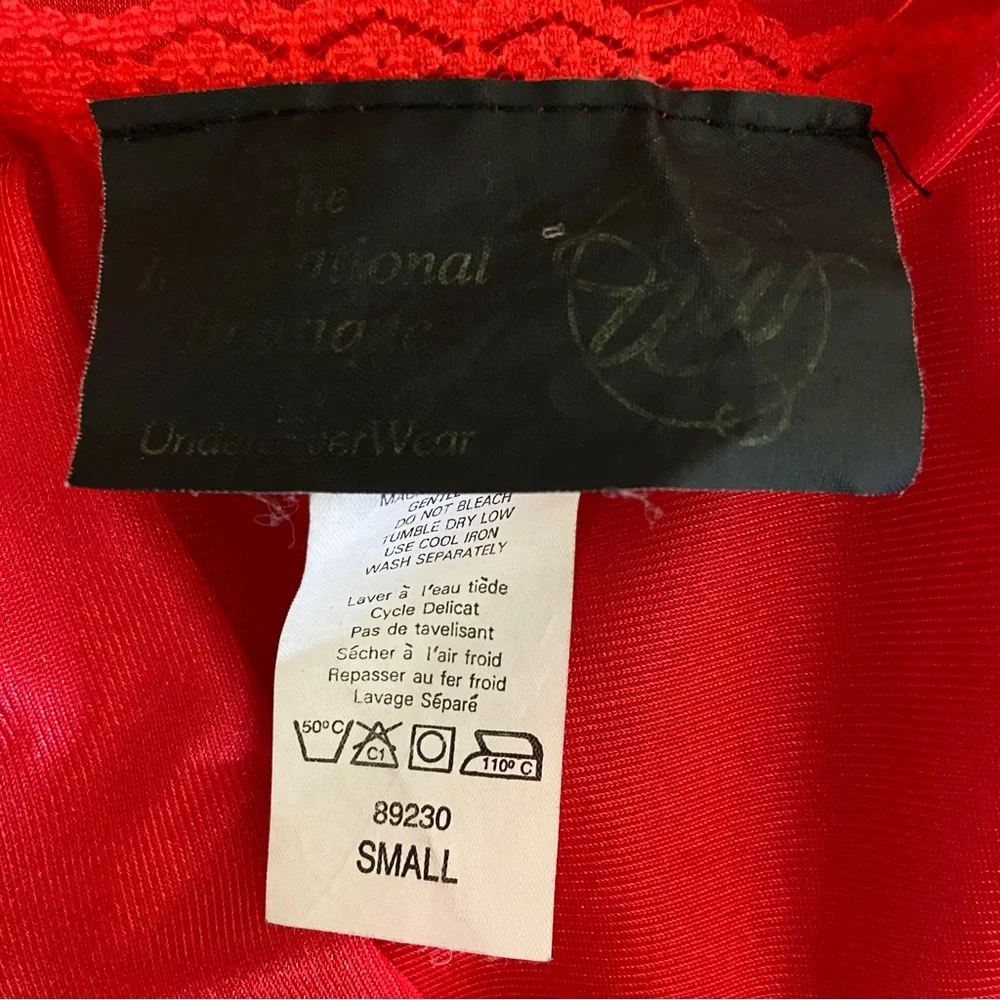 The International Boutique by Undercover Wear Vintage Red Lace Nightgown